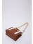 Kiremit SHK138 2 Bölmeli Kanvas Kumaş Ayarlanabilir Askılı Fermuarlı El, Kol ve Omuz Çantası U:17 G:24 E:10 cm 8