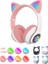 Ally 23M Kedi Kulak Kulaküstü Bluetooth 5.0 Kablosuz Kulaklık LED IŞIKLI-(5775 - KRM2366-1739 5