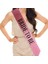 Pembe Üzeri Siyah Büyük Bride To Be Yazılı Simli Işıltılı Kuşak Kemer 10 C - KRM8399-1648 1