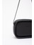 Siyah Shk62 Tek Bölmeli Suni Deri Ayarlanabilir Askılı Fermuarlı Çapraz Omuz Çantası 5