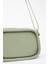 Mint Yeşil Shk62 Tek Bölmeli Suni Deri Ayarlanabilir Askılı Fermuarlı Çapraz Omuz Çantası 6