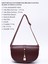 Bordo Shk92 Kilit Detaylı Deri Tek Bölmeli Çıtçıtlı El, Kol Ve Omuz Çantası U:15 E:25 G:6 Cm 3