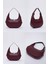 Bordo Shk110 Özel Ayarlanabilir Askılı Fermuarlı El, Kol Ve Omuz Çantası U:17 E:27 G:7 Cm 8