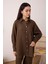 Reglan Kol Basic Keten Gömlek Fındık 2
