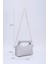 Gri SHK24 Orjinal Soft Deri Düğüm Detaylı Zincir Askılı El ve Omuz Çantası U:14 E:22 G:8 cm 2