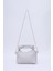 Gri SHK24 Orjinal Soft Deri Düğüm Detaylı Zincir Askılı El ve Omuz Çantası U:14 E:22 G:8 cm 4