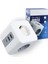 Termal Akım Korumalı 3'lü Duvar Küp Priz, 2xusb - 1xtype-C (Tip C), Korumalı 1