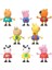 8 Figürlü Paket, ve George Pig, Peggi Panda, Mollie Mieze ve Daha Fazlası, 3 Yaş ve 2