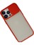 iPhone 13 Pro Max Kılıf Palm Buzlu Kamera Sürgülü Silikon - Kırmızı - CPTD8963-9455 3
