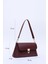Bordo SHK153 Suni Deri Kilit Detaylı Standart Askılı Tek Bölmeli El, Kol ve Omuz Çantası U:15 E:29 G:9 cm 2