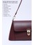 Bordo SHK153 Suni Deri Kilit Detaylı Standart Askılı Tek Bölmeli El, Kol ve Omuz Çantası U:15 E:29 G:9 cm 3