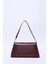 Bordo SHK153 Suni Deri Kilit Detaylı Standart Askılı Tek Bölmeli El, Kol ve Omuz Çantası U:15 E:29 G:9 cm 4