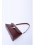 Bordo SHK153 Suni Deri Kilit Detaylı Standart Askılı Tek Bölmeli El, Kol ve Omuz Çantası U:15 E:29 G:9 cm 7