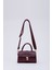 Bordo SHK109 Suni Deri Çıtçıtlı Ayarlanabilir Askılı Kadın El, Kol ve Omuz Çantası U:11 E:19 G:7 cm 1
