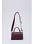 Bordo SHK109 Suni Deri Çıtçıtlı Ayarlanabilir Askılı Kadın El, Kol ve Omuz Çantası U:11 E:19 G:7 cm 4
