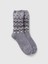 Kadın Gri Cozy Çorap 1