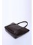 Siyah Shk80 Önü Cepli Çıtçıtlı Makyaj Çantalı Deri Büyük Boy Kol Ve Omuz Çantası U:26 E:40 G:8 Cm 7