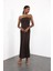 Acı Kahve Straplez Bodycon Elbise 1