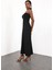 Siyah Straplez Bodycon Elbise 5