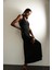 Siyah Halter Yaka Bodycon Elbise 1