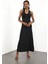 Siyah Halter Yaka Bodycon Elbise 2