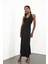 Siyah Halter Yaka Bodycon Elbise 4