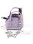 Lila SHK220 Süet Kumaş, Tek Bölmeli, Zincir Askılı,fermuarlı, Taşlı, Mini El ve Omuz Çantası 6