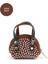 Kahve Rengi SHK220 Süet Kumaş, Tek Bölmeli, Zincir Askılı,fermuarlı, Taşlı, Mini El ve Omuz Çantası 3