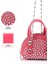 Fuşya SHK220 Süet Kumaş, Tek Bölmeli, Zincir Askılı,fermuarlı, Taşlı, Mini El ve Omuz Çantası 5