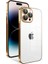 Apple iPhone 14 Pro Kılıf Kamera Korumalı Renkli Çerçeveli Cppl Garaj Kapak-Gold 1