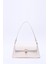 Krem SHK153 Suni Deri Kilit Detaylı Standart Askılı Tek Bölmeli El, Kol ve Omuz Çantası U:15 E:29 G:9 cm 1