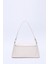 Krem SHK153 Suni Deri Kilit Detaylı Standart Askılı Tek Bölmeli El, Kol ve Omuz Çantası U:15 E:29 G:9 cm 4