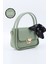 Mint Yeşil SHK235 Suni Deri Tek Bölmeli Fular Hediyeli El Kol ve Omuz Çantası 2