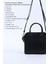 Siyah SHK219 Suni Deri ,fermuarlı, Iki Bölmeli ,ayarlanabilir Askılı, El, Kol ve Omuz Çantası 3