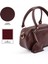 Bordo SHK207 Suni Deri Charm Detaylı Fermuarlı Ayarlanabilir Askılı El, Kol ve Omuz Çantası U:14 E:24 G:8 cm 5