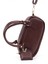 Bordo SHK207 Suni Deri Charm Detaylı Fermuarlı Ayarlanabilir Askılı El, Kol ve Omuz Çantası U:14 E:24 G:8 cm 8
