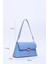 Mavi SHK153 Suni Deri Kilit Detaylı Standart Askılı Tek Bölmeli El, Kol ve Omuz Çantası U:15 E:29 G:9 cm 2