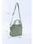Mint Yeşil SHK219 Suni Deri ,fermuarlı, Iki Bölmeli ,ayarlanabilir Askılı, El, Kol ve Omuz Çantası 2