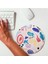 Minimal Renkli Tasarımlı Yuvarlak Mousepad - Mouse Pad - Fare Altlığı 1