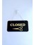 Open / Closed Kapı Tabelası – Makas Figürlü (Berber, Kuaför, Terziler Için) 4