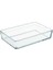 Borcam Premium Dikdörtgen Tepsi, 20 cm x 29 Cm, Şeffaf, 2.5 Litre 1