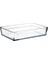 Borcam Premium Dikdörtgen Tepsi, 20 cm x 29 Cm, Şeffaf, 2.5 Litre 2