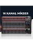 Mix Dm-16 Deck Mikser 16 Kanal Ses Mikseri (Bluetooth USB Efekt) 2