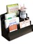 Mini Lucky Montessori Çocuk Kitaplığı 4 Raflı Ahşap Çocuk Odası Kitaplık Masaüstü Mini Kitaplık (Siyah) 1