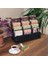 Mini Lucky Montessori Çocuk Kitaplığı 4 Raflı Ahşap Çocuk Odası Kitaplık Masaüstü Mini Kitaplık (Siyah) 3
