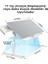 Saıjı K7 Mini Dizüstü Yatak Tepsi Masası, Kaymaz Pvc Deri ile Dizüstü Çalışma Masası, Ayarlanabilir Dizüstü Bilgisayar Standı Çok Amaç Için Kullanılabilir Masa Gümüş 3