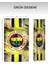 Fenerbahçe ~ Taraftar Desenli Yıkanabilir Fon Perde | 2 Kanat Dijital Baskı 2