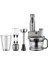 Mr Chef Quadro Blender Seti, 5 Fonksiyon, 1000 W, Paslanmaz Çelik Bıçak, Silver Stone 1