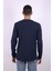 Düğmeli Waffle Indigo Erkek Sweatshirt 5070 3