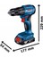Professional GSB 185-Li 2.0 Ah Tek Akülü Kömürsüz Motor Darbeli Matkap + 23 Parça Aksesuar Set - 06019K3102 5